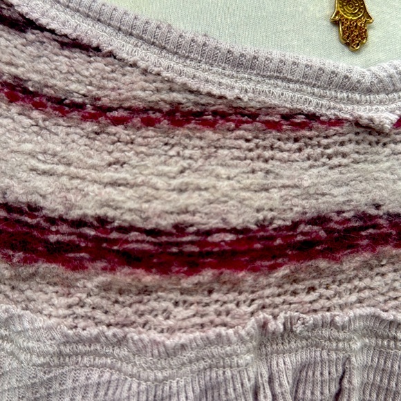 FREE PEOPLE TWO TONE THERMAL TOP -L - 🤩 - Picture 3 of 9